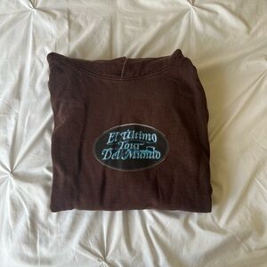 El Ultimo Tour Del Mundo Brown Graphic Sweatshirt